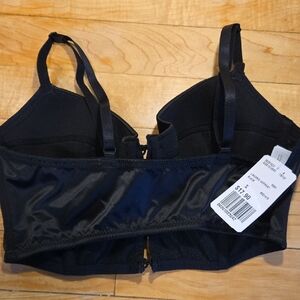 Forever 21 Black Satin Bustier Bra